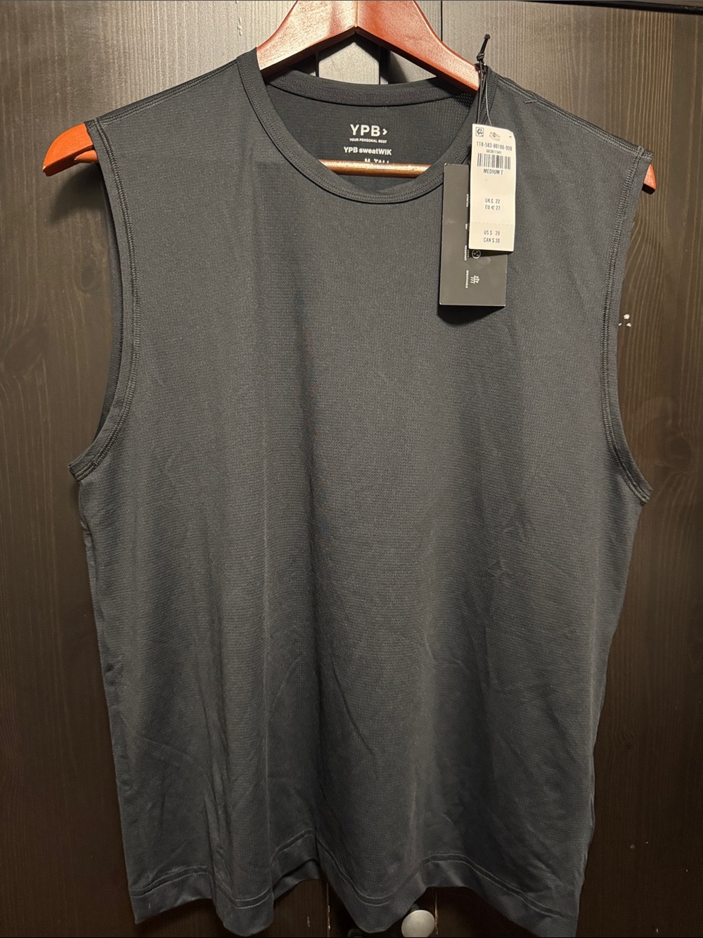 YPB by Abercrombie Men’s Sleeveless Crew Neck Tank - Black